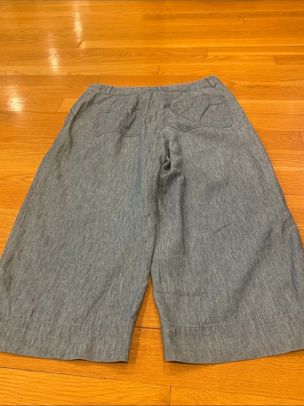 Talbots linen blend cropped pants size 8P.